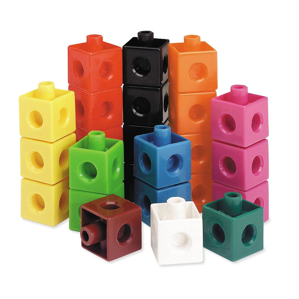 Learning Resources Snap Cubes  Classroom Snap Cube Set  Math Manipulat