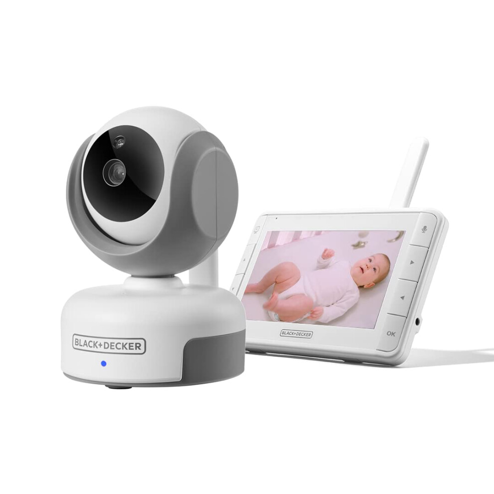 BLACK+DECKER Smart Video Baby Monitor PRO - 5"" Screen  Full HD 1080p