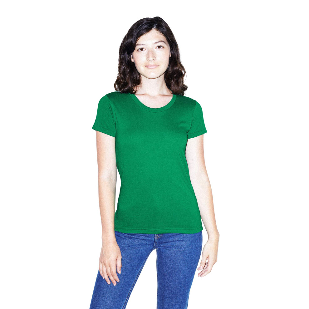 American Apparel Women's 50/50 Classic Crewneck Short Sleeve T-Shirt