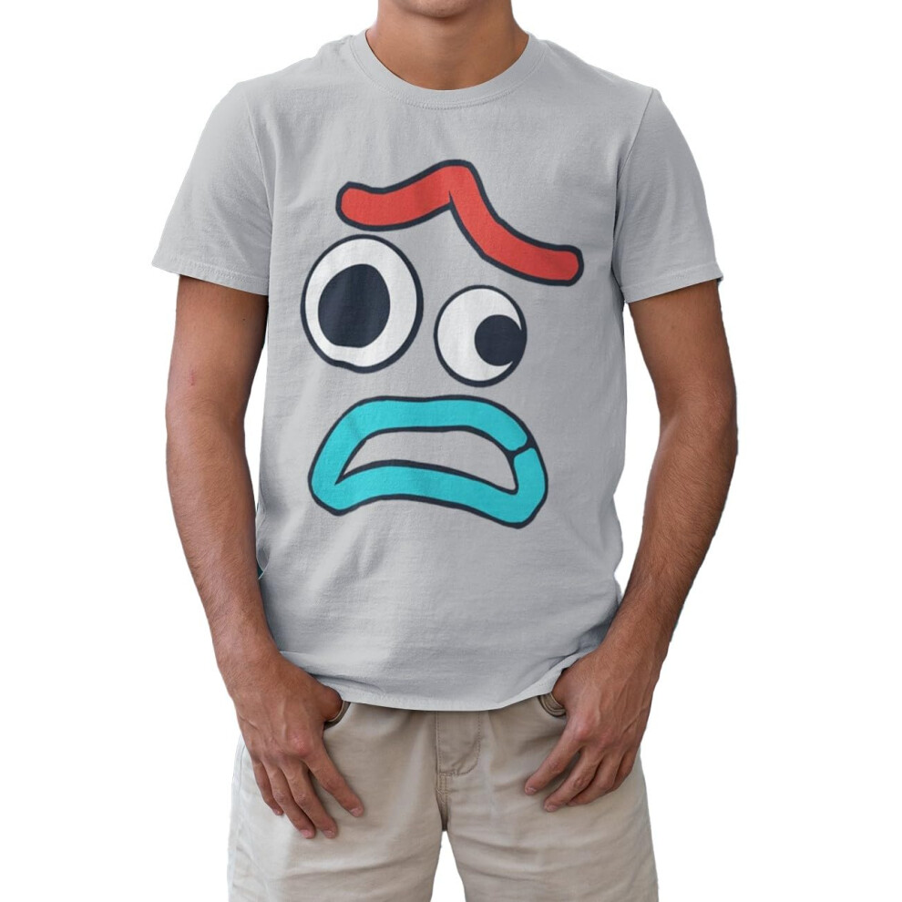 DISNEY Pixar Toy Story 4 Forky Worried Camiseta Camisa para Hombre Adu