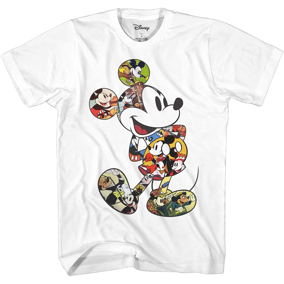 Mickey Mouse Scene Me Vintage Classic Disneyland World Adult Tee Graph