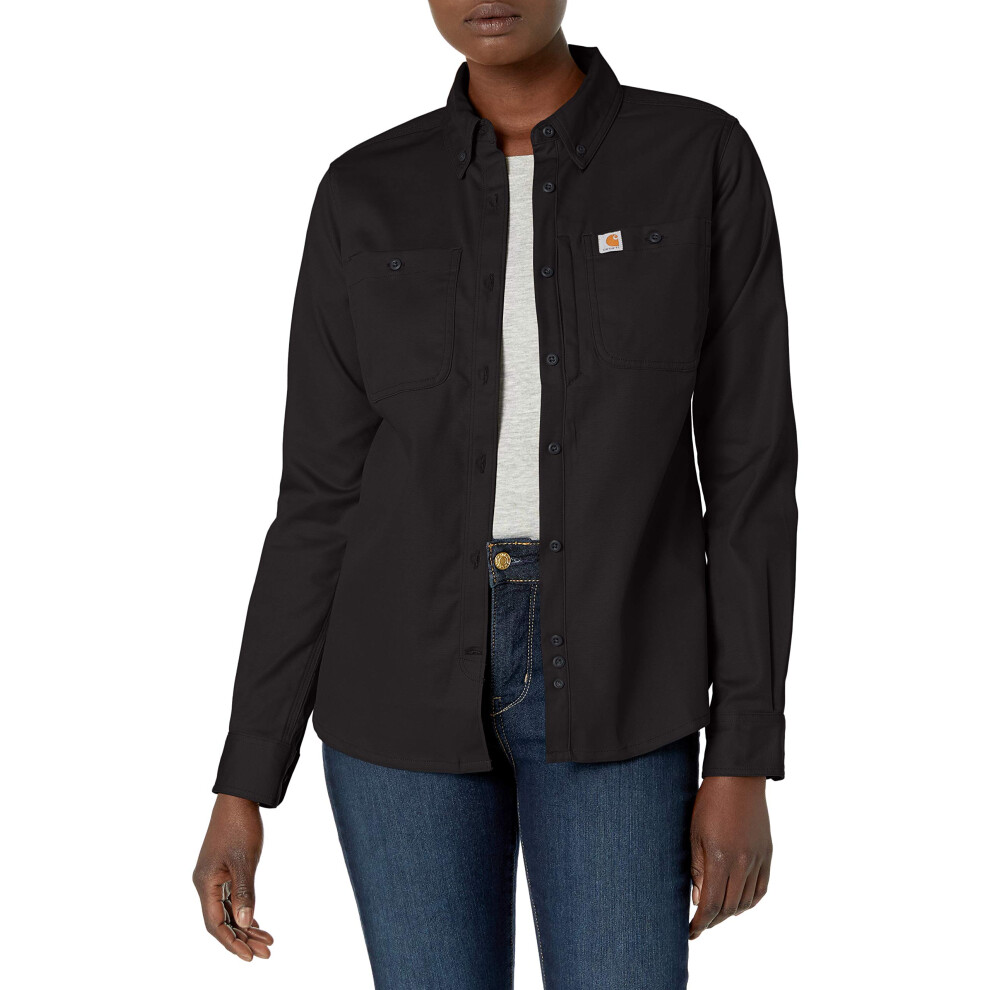 Carhartt Women's Regular Rugged Professional Long Sleeve Shirt  Black