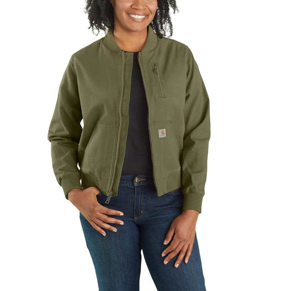 Carhartt womens Crawford Bomber Jacket  Basil  X-Small US