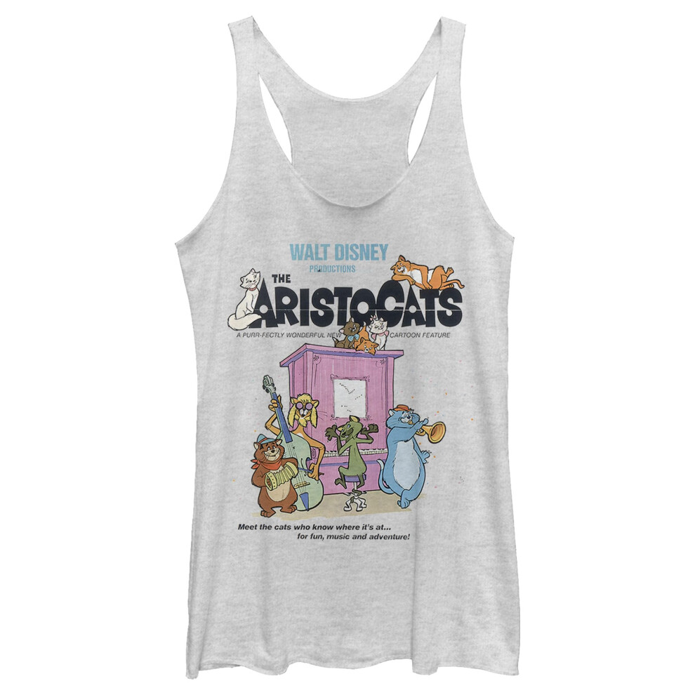 Disney Junior's The Aristocats Classic Poster Tri-Blend Racerback Laye