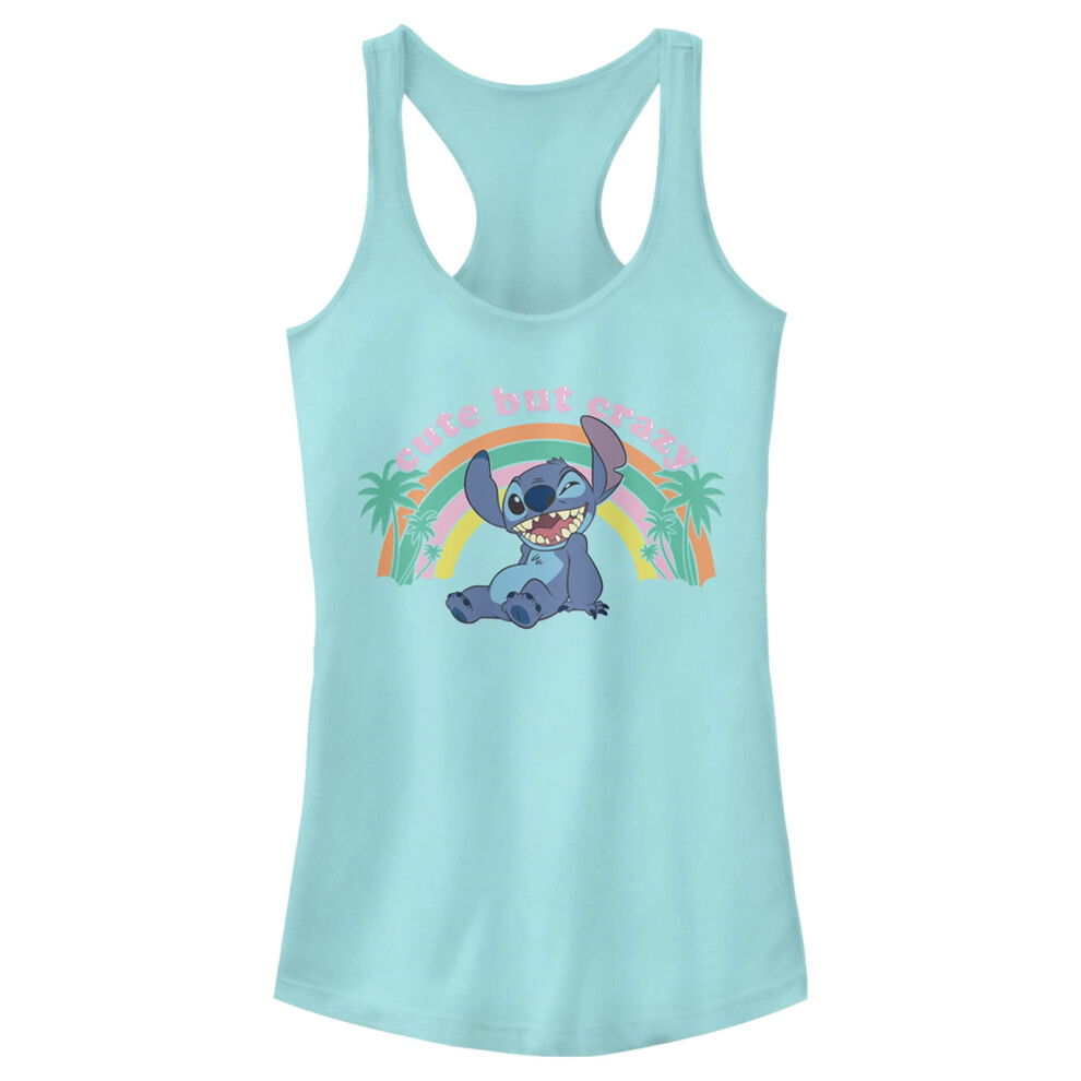 Disney Junior's Lilo Kawaii Stitch Slim Fit  Scoop Hem Racerback Tank