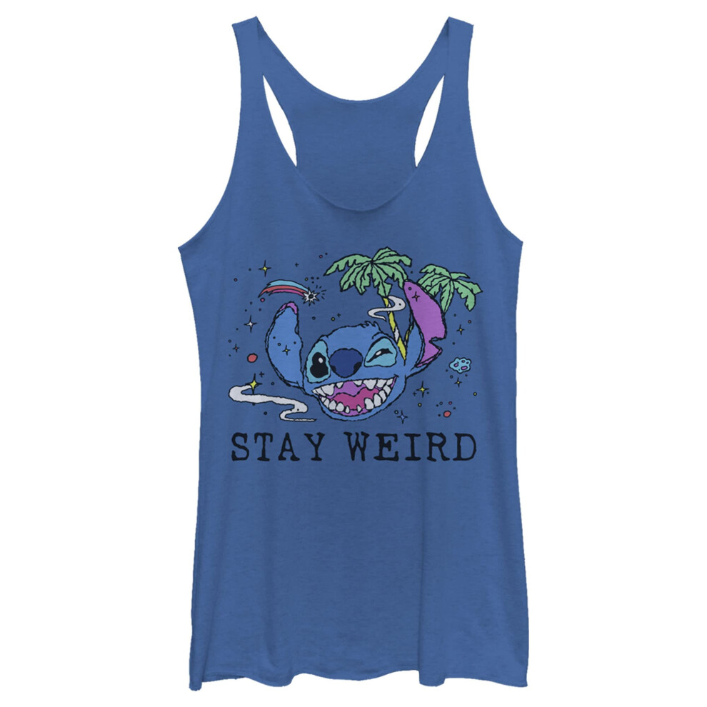 Disney Junior's Lilo Trippy Stitch Tri-Blend Racerback Layering Tank