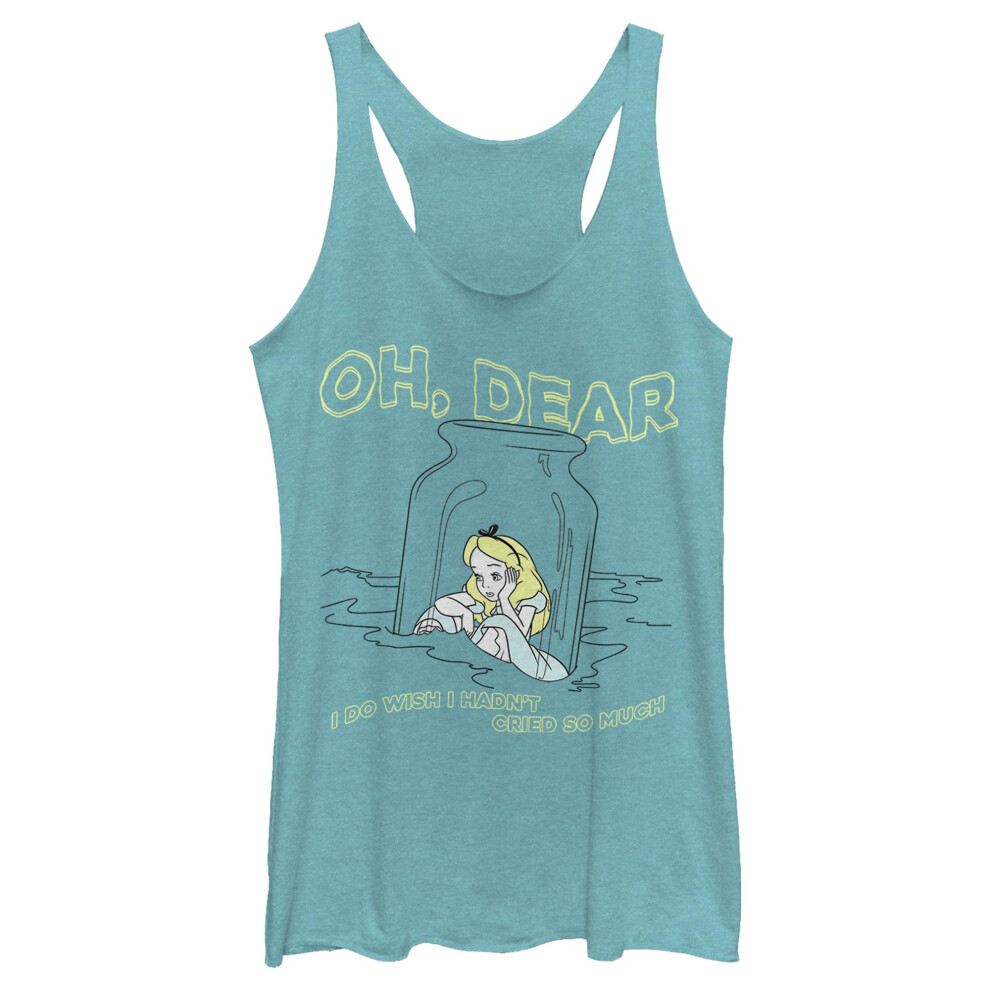 Disney Junior's Alice in Wonderland Dear Tears Tri-Blend Racerback Lay