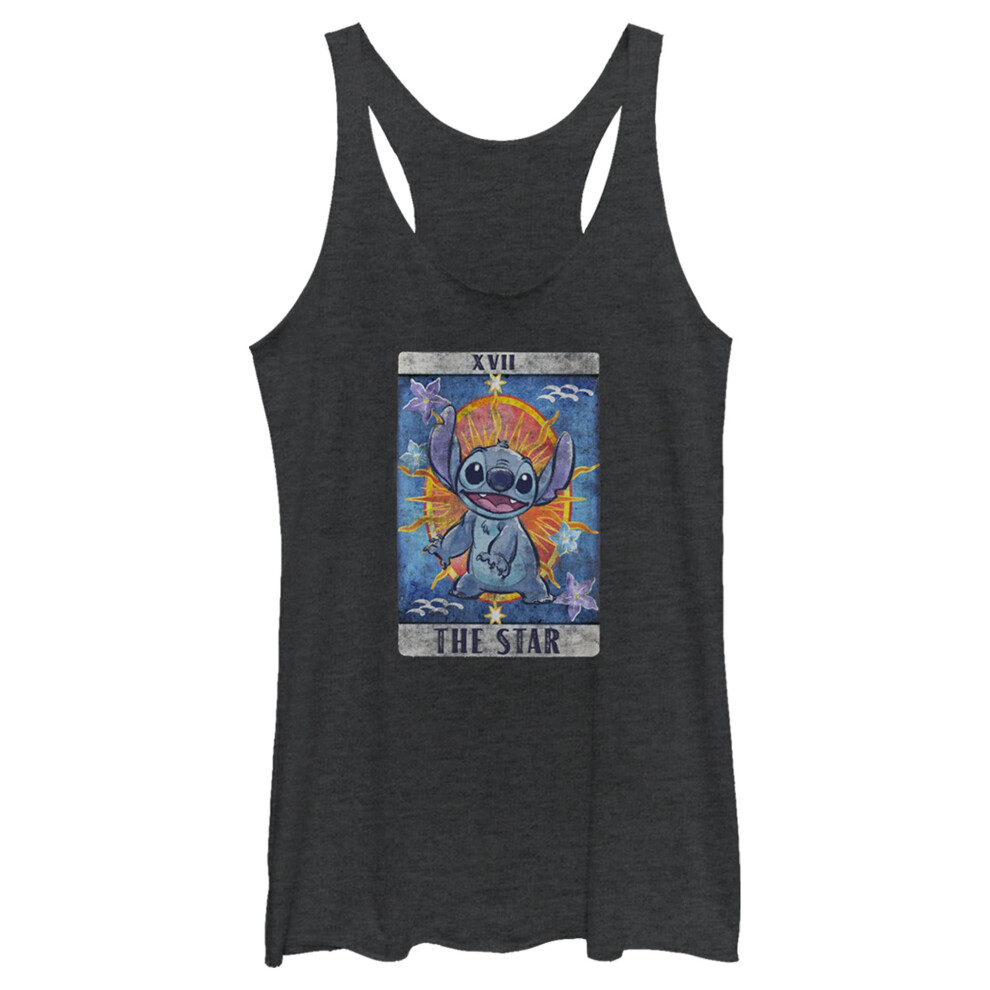 Disney Junior's Lilo Stitch Tarot Tri-Blend Racerback Layering Tank  B