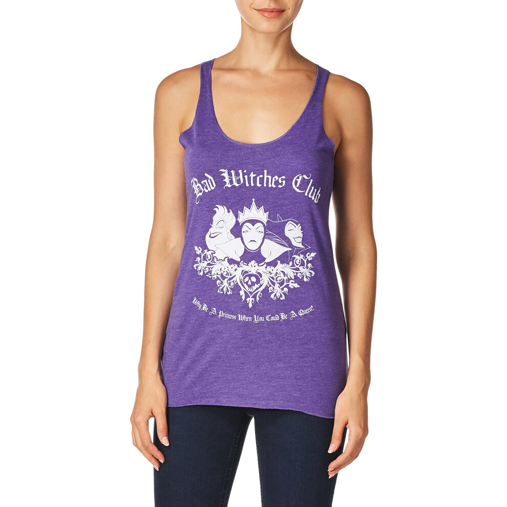 Disney Women's Villains Bad Witch Club Tri-Blend Racerback Layering Ta