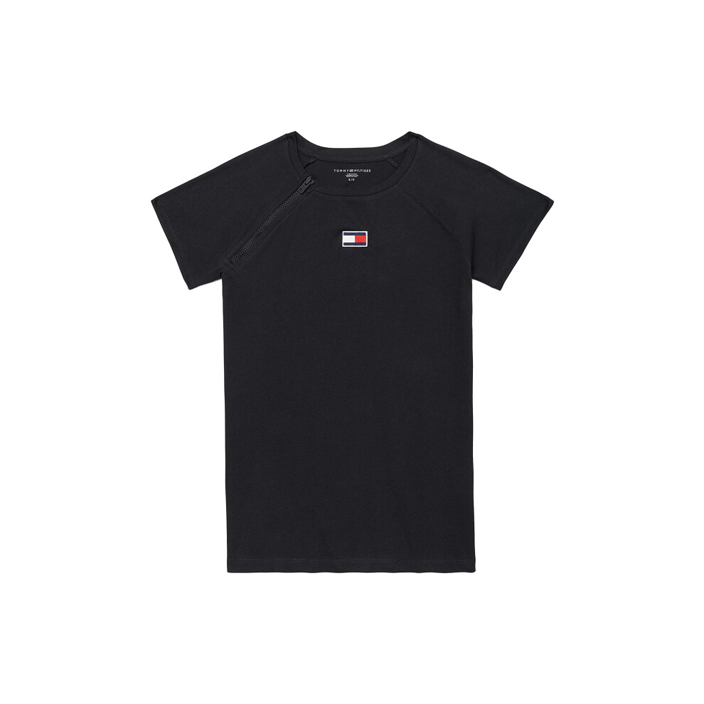 Tommy Hilfiger Women's Adaptive Flag T-Shirt with Port Access  Th Deep