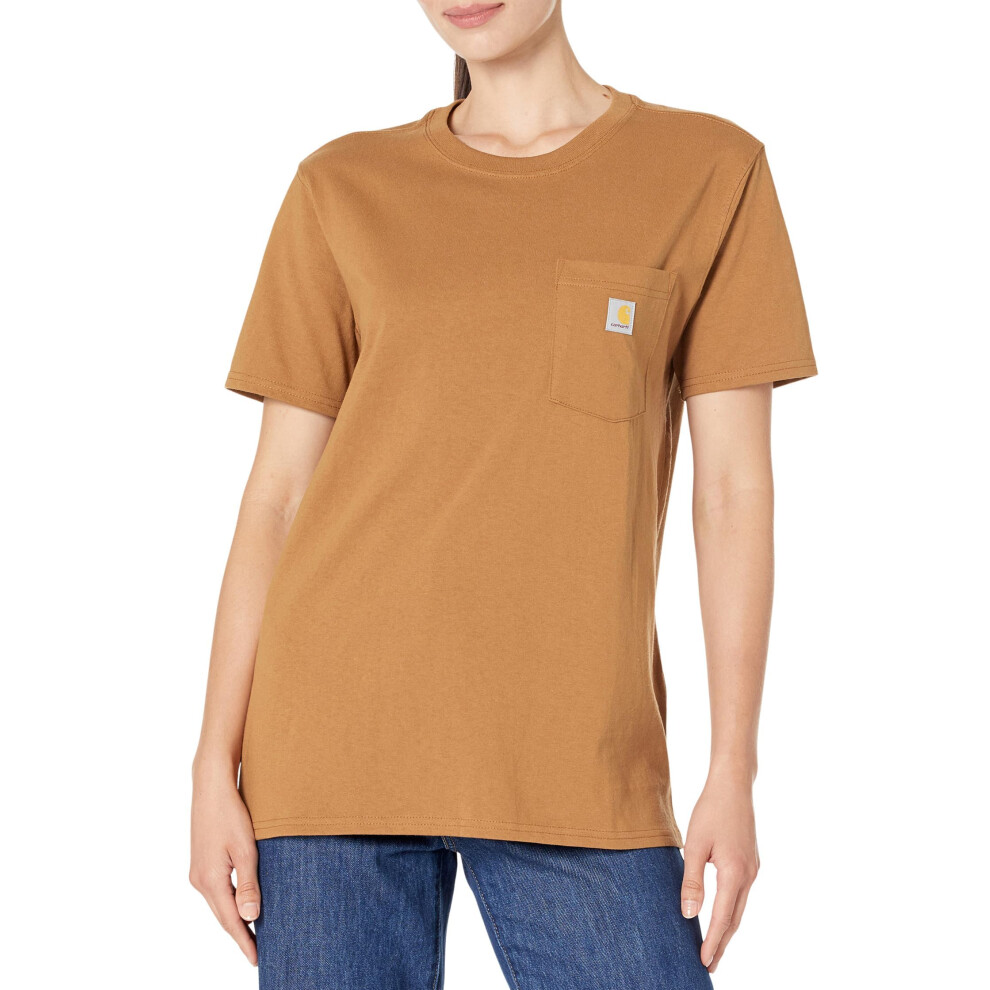 Carhartt Women's Loose Fit Heavyweight Short-Sleeve Pocket T-Shirt  Br