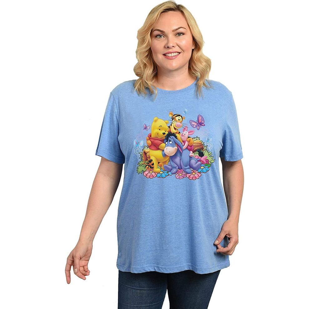 Disney Womens Winnie The Pooh Plus Size T-Shirt Eeyore Piglet Tigger (