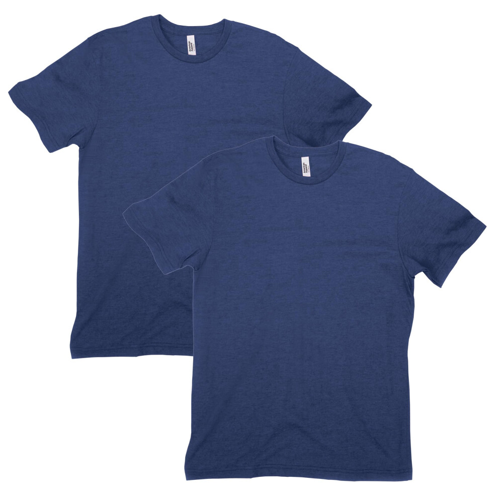 American Apparel CVC T-Shirt  Style G2001CVC  Heather Indigo (2-Pack)