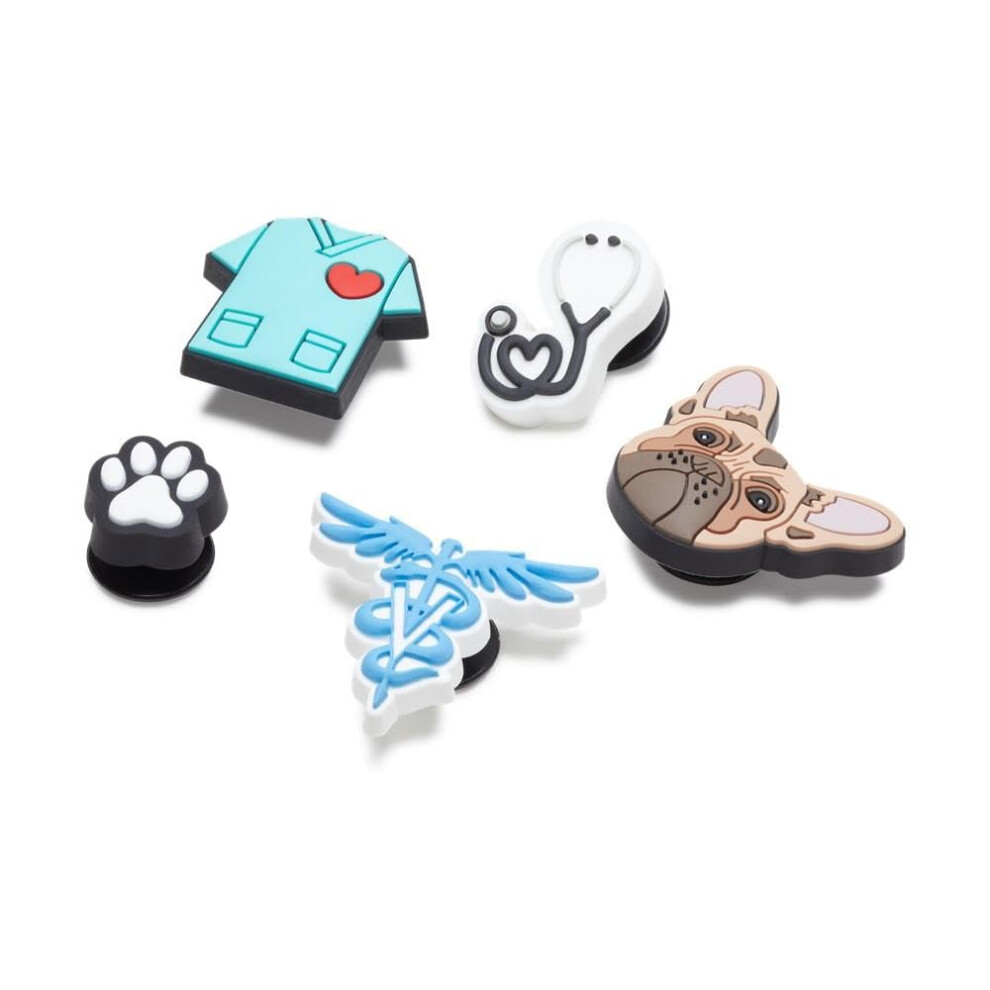 Crocs 5-Pack Occupation Shoe Charms | Jibbitz  Vet  One Size