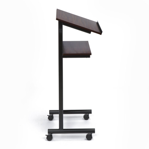 Audio-Visual Direct Wheeled Lectern Podium - Standing Desk with Storag 2