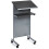 Audio-Visual Direct Wheeled Lectern Podium - Standing Desk with Storag 1