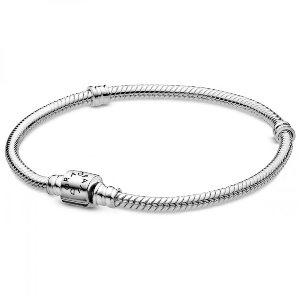 PANDORA Moments Barrel Clasp Snake Bracelet