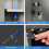 iJINGUR Metal Storage Cabinet with Locking Doors and 2 Adjustable Shel 5