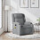 VidaXL vidaXL Massage-Relaxsessel, hellgrauer Stoff 1