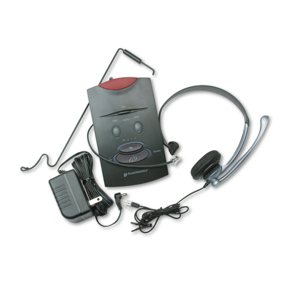 Plantronics TELEPHONE HEADSET SYSTEM S11 65148-11   Black