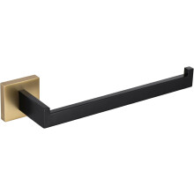23CM Toilet Paper Holder Toilet Roll Holder Towel Hanger Bathroom Toilet Tissue Paper Dispenser Sus304 Stainless Steel Wall Mount Black Gold