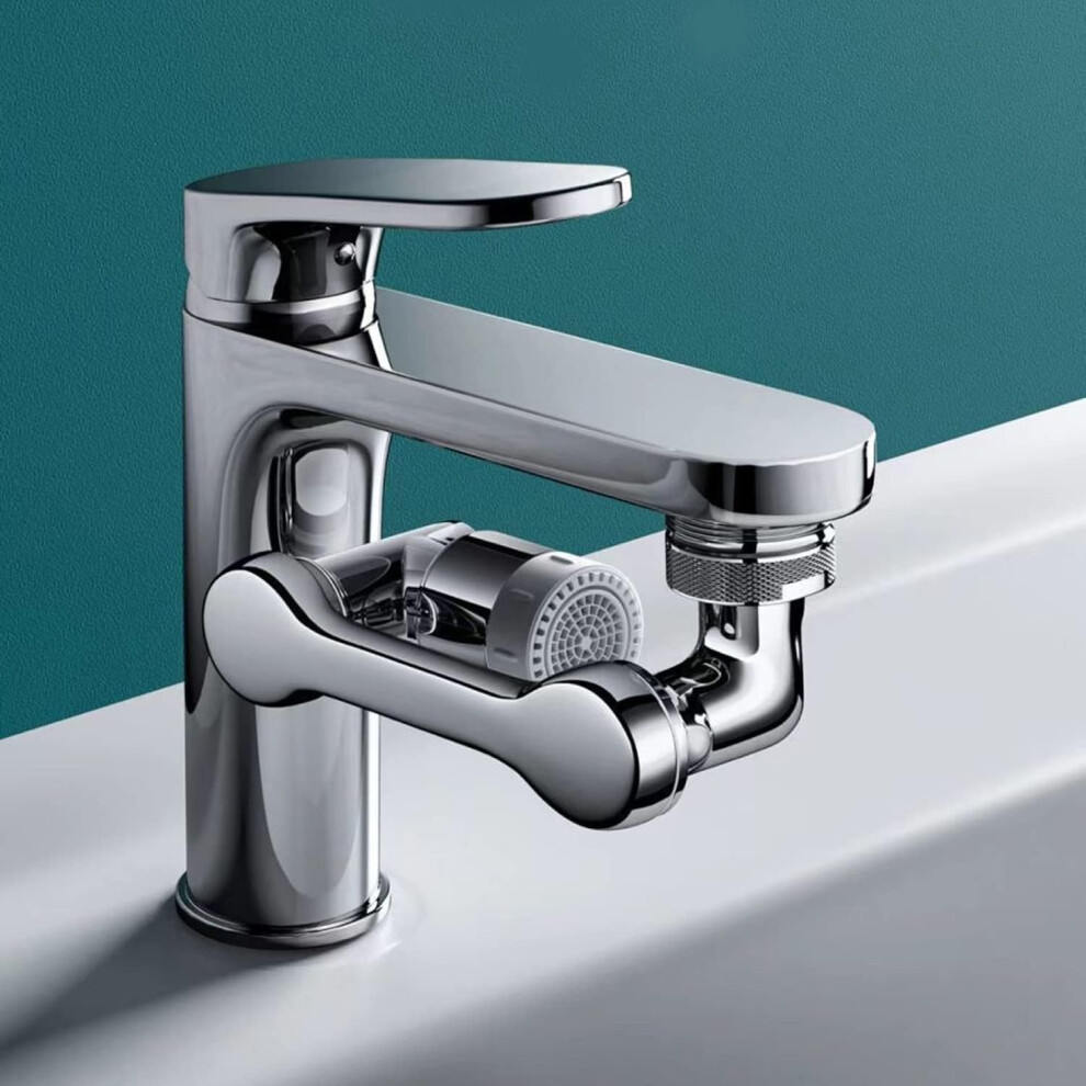 Faucet Aerator,1080 Rotating Extender Aerator, Durable Splash Proof Faucet Extender, Two Ways Water Saver For Bathroom Sink, Kitchen Sink