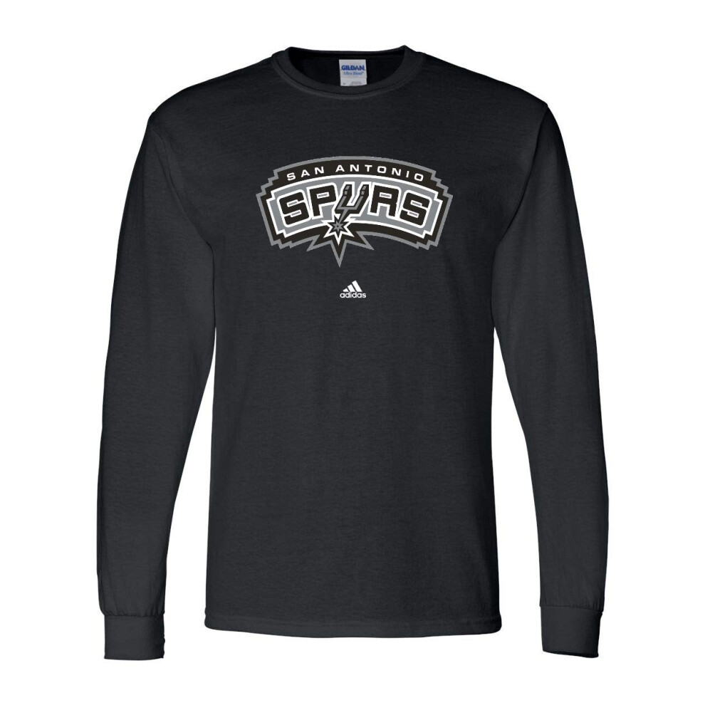 San Antonio Spurs adidas Primary Logo Long Sleeve T-Shirt