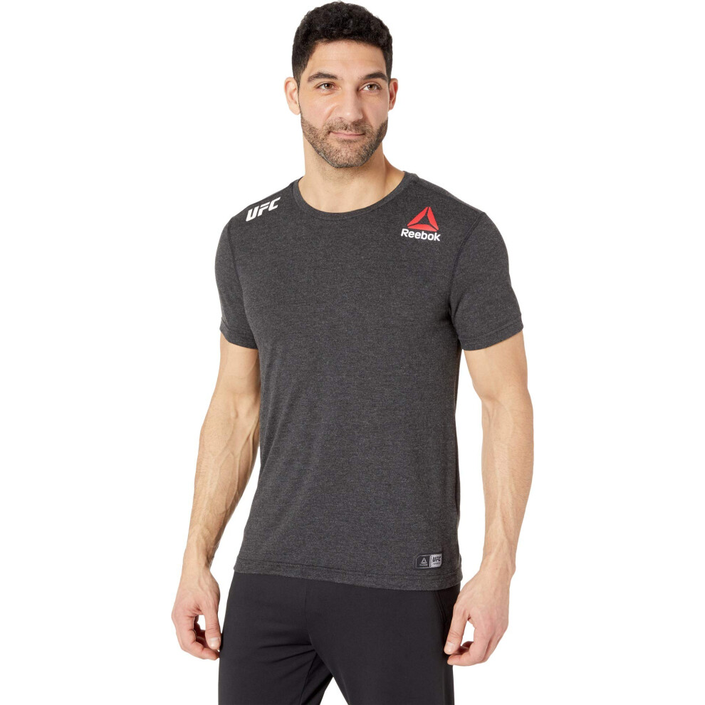 Reebok Men's Official UFC Fight Night Athletic Short Sleeve T-Shirt  B