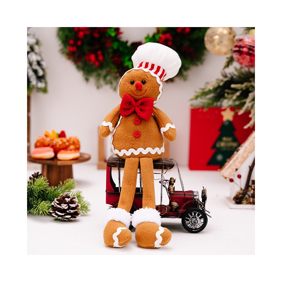 (Gingerbread Man Male) Man Gingerbread Cute Plush Hanging Ornament Enhancing Christmas Celebrations