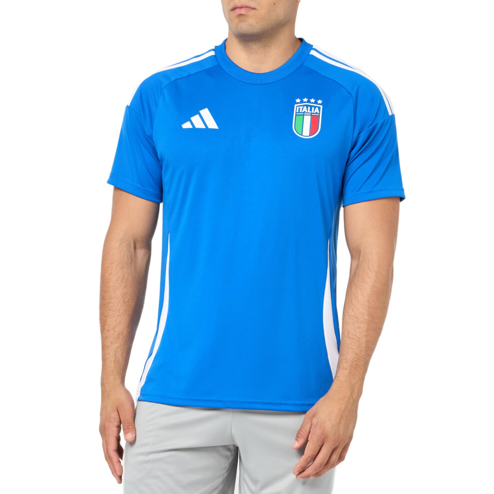 adidas Men's Italy 2024 Home Fan Jersey  Blue  Small