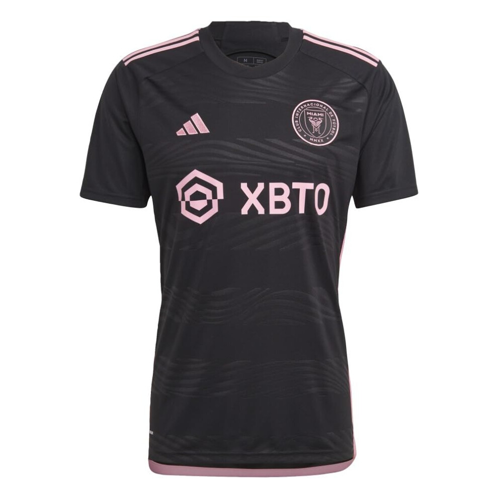 adidas Men's Soccer 23/24 Inter Miami Away Jersey - Glittering Pink De