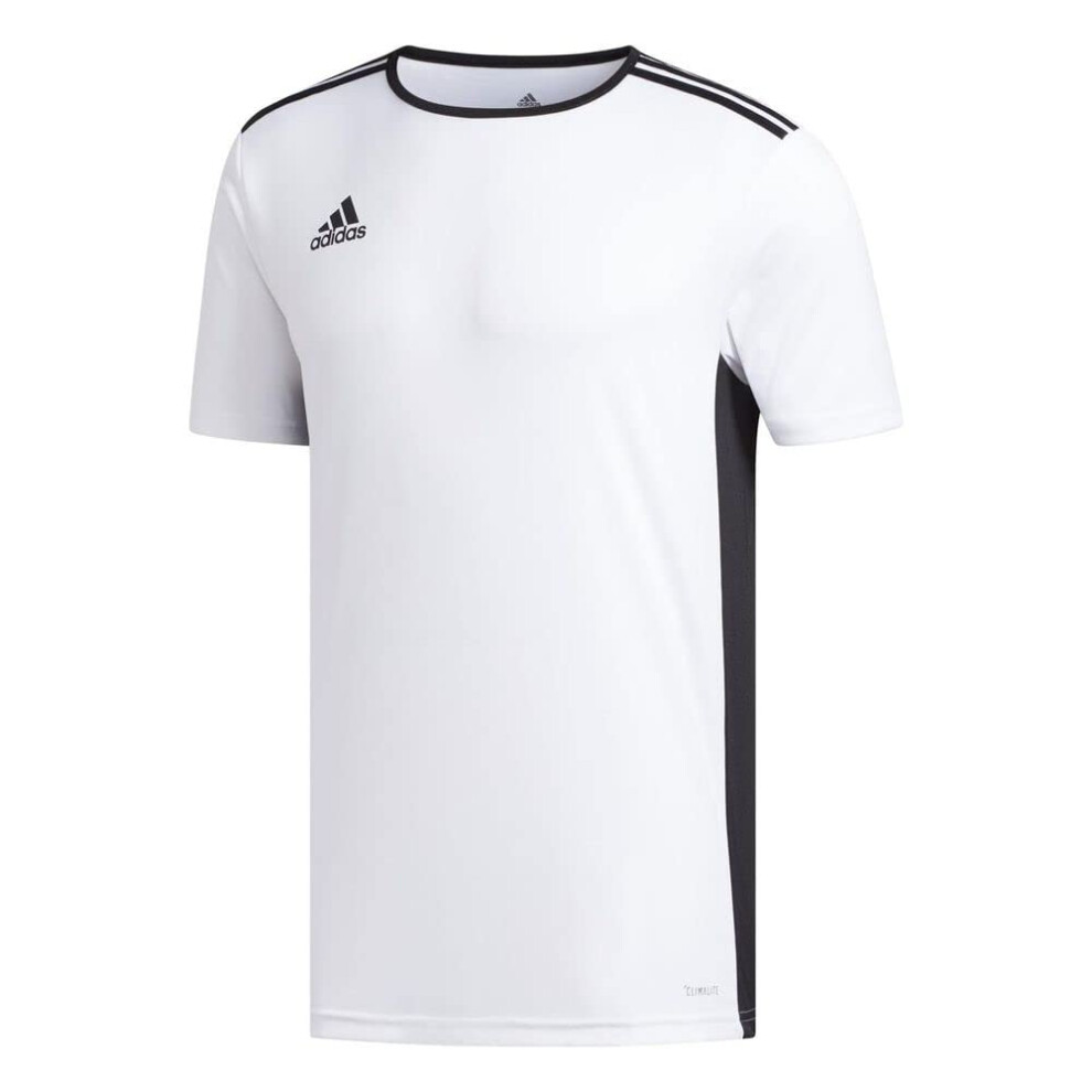 adidas Men's Soccer Entrada 18 Jersey  White/Black  Large