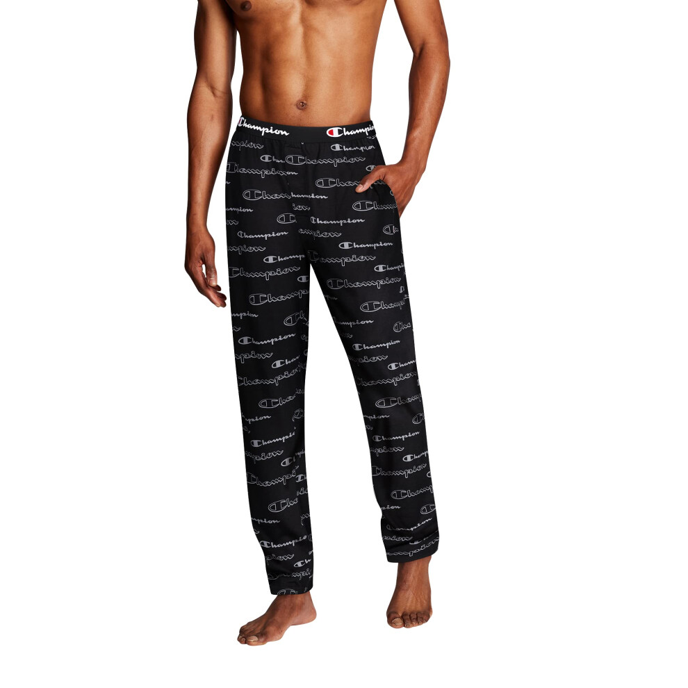 Champion Men's Sleep Pants  New Ebony  Medium