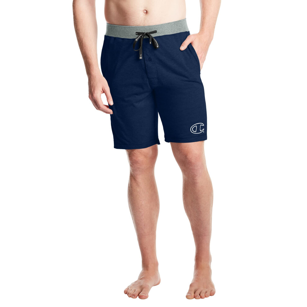 Champion Men's Athletics Sleep Short  Navy with C Logo  X Large