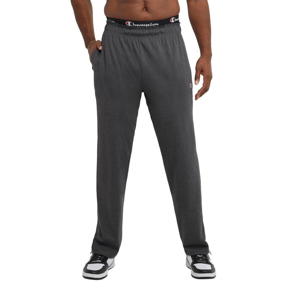 Champion  Lightweight Open-Hem Lounge Men  Jersey Pants (Reg. or Big