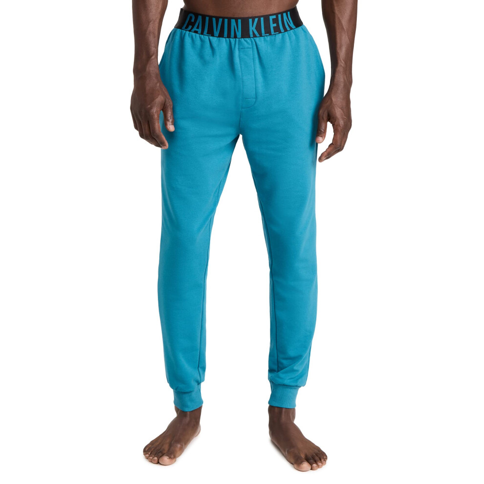 Calvin Klein Men's Intense Power Lounge Jogger  Tapestry Teal  Medium