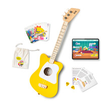 Loog Mini akustick detsk kytara pro zactecnky 3strunn Vek 3+ Vukov aplikace a lekce v cene