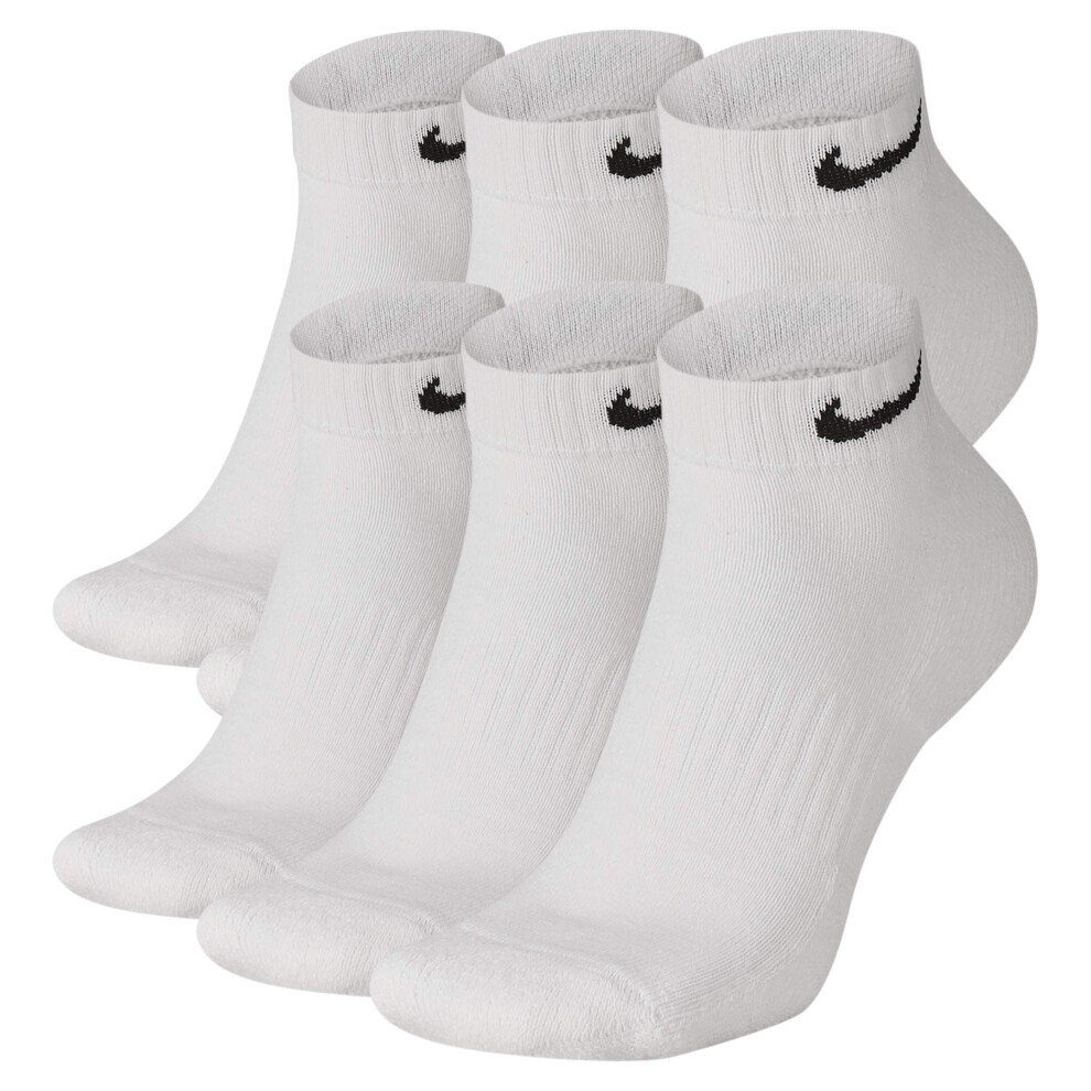 Nike Everyday Cushion Low Training Socks  Unisex Nike Socks  White/Bla