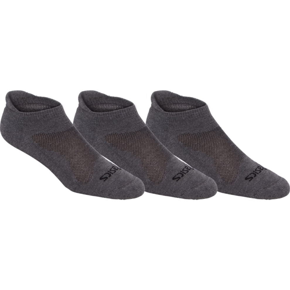 ASICS Cushion Low Cut (3 Pack)  Grey Heather  Large