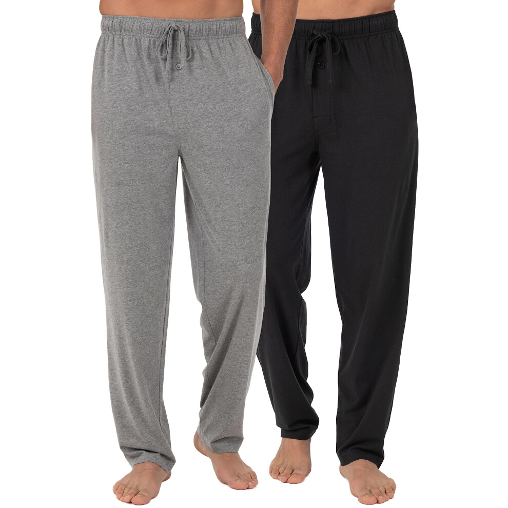 Fruit of the Loom Men's Extended Sizes Jersey Knit Sleep Pant (2-Pack)