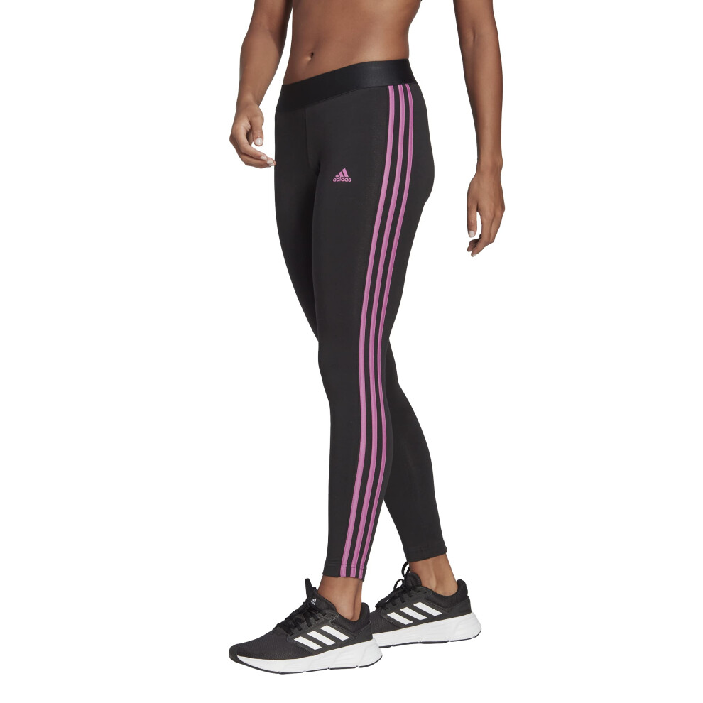 adidas Women's Essentials 3-stripes Leggings  Black/Semi Pulse Lilac