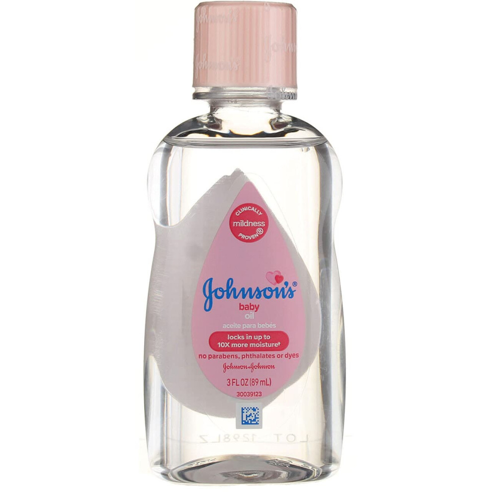 Johnson's Baby Oil 3 oz (Pack of 4)