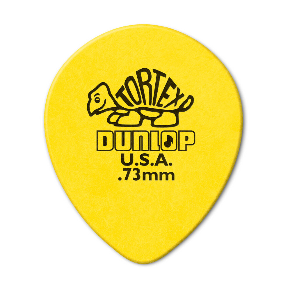 Dunlop 413R.73 Tear Drop  Yellow  .73mm  72/Bag