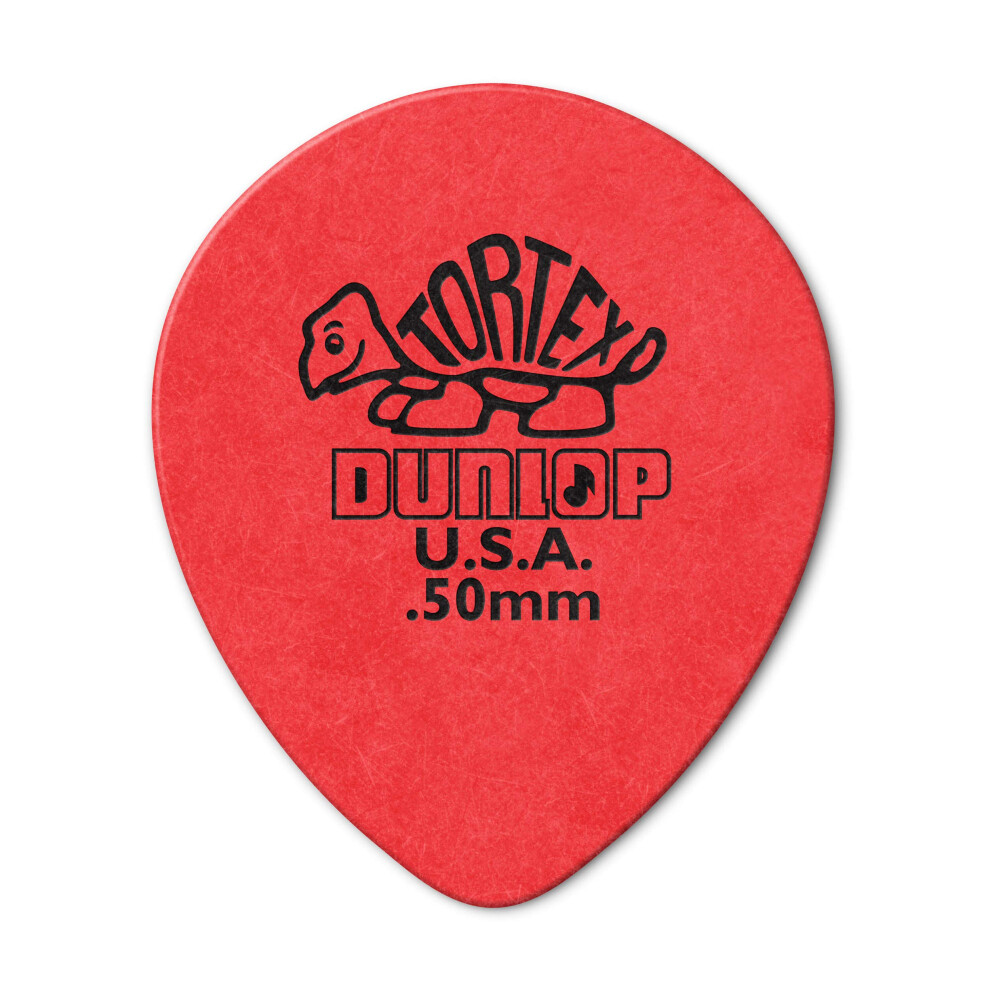 JIM DUNLOP 413R.50 Tortex Tear Drop  Red  .50mm  72/Bag