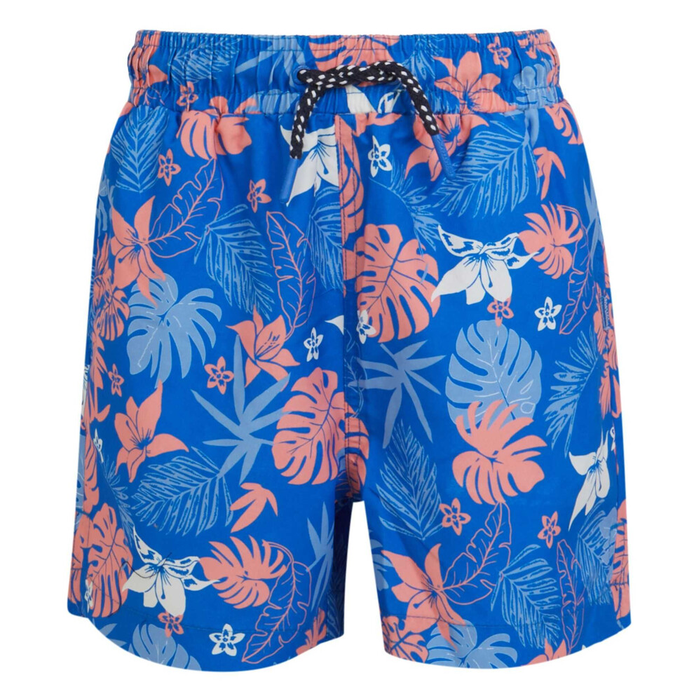 (14 Years, Oxford Blue) Regatta Boys Skander III Hawaiian Swim Shorts