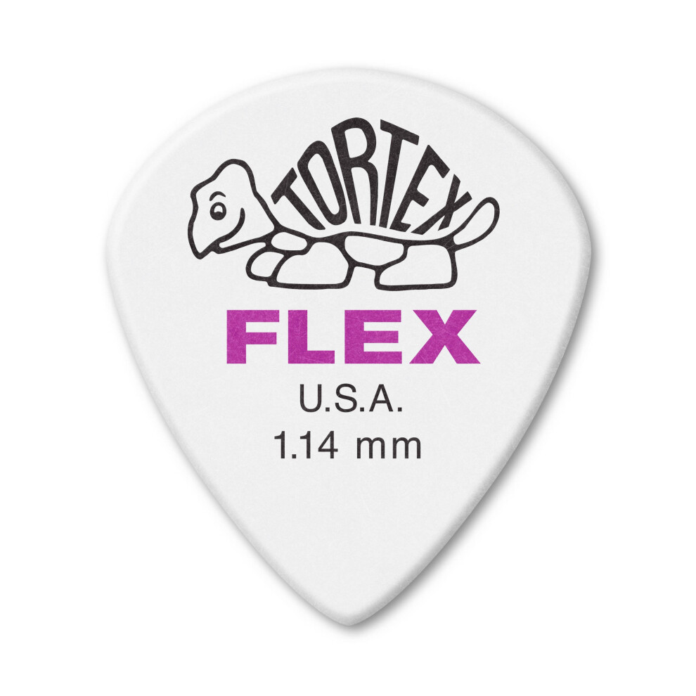 Jim Dunlop Tortex Flex Jazz III XL 1.14mm 12 Pack Guitar Picks (466P1.