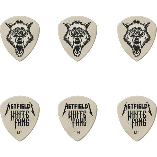 Dunlop Jim Dunlop Hetfield's White Fang Custom 1.14mm Flow Guitar Pick Tin (P 2