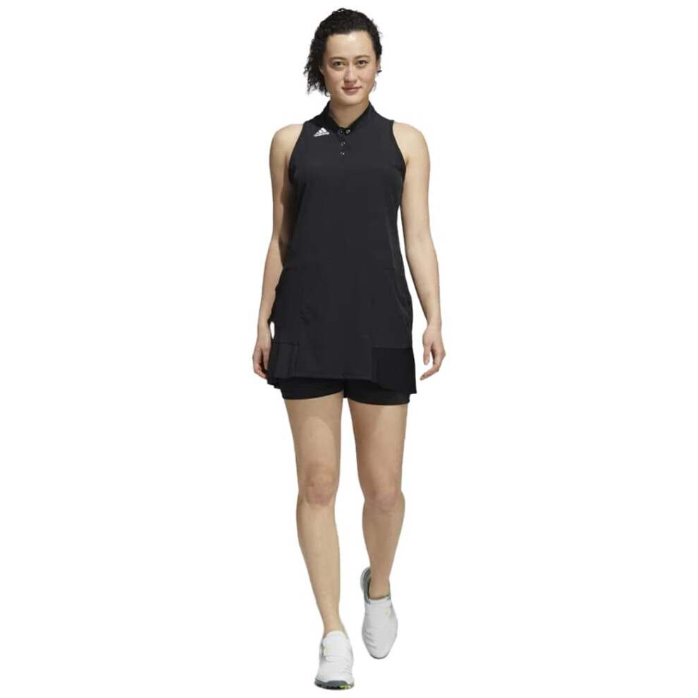 adidas Women's Sport Performance Primegreen Golf Dress  Black  X-Large