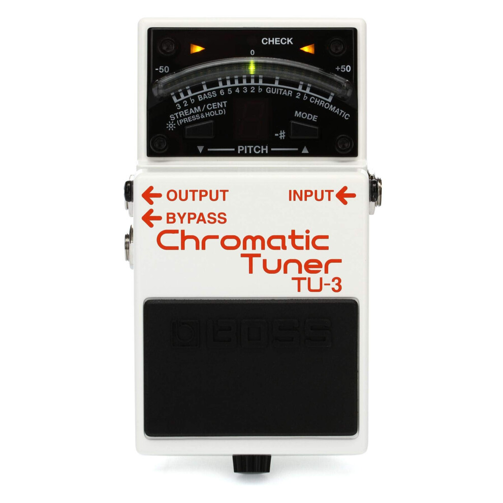 Boss TU-3 Chromatic Tuner Pedal with Bypass