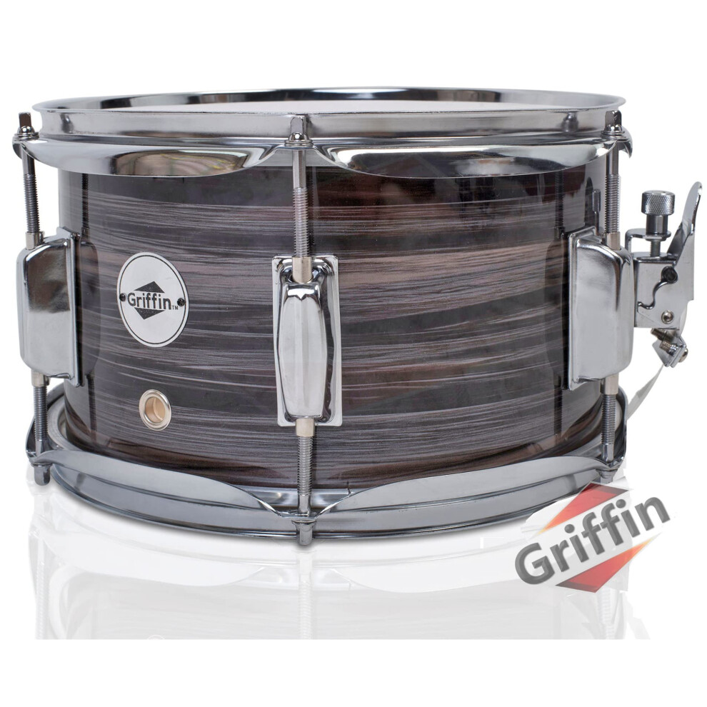 Popcorn Snare Drum by GRIFFIN | Firecracker Acoustic 10"" x 6"" Poplar